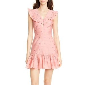 NWT Rebecca Taylor Metallic Dot Dress